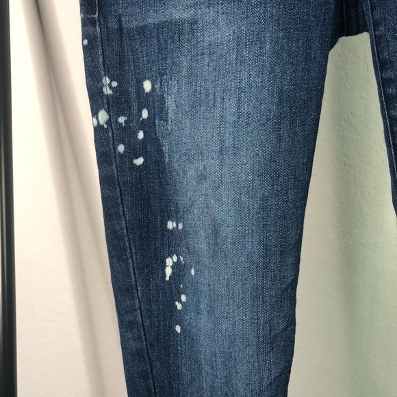 𝅺bebe Skinny Paint Splatter Ankle Jeans - Picture 2 of 8